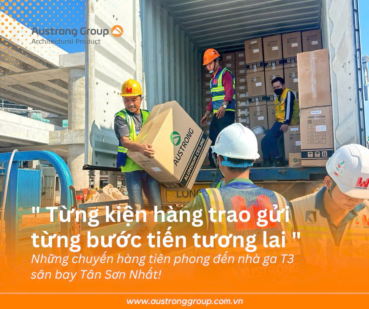 Austrong Group trúng thầu cung cấp trần nhôm cho nhà ga T3 - Sân Bay Tân Sơn Nhất 2